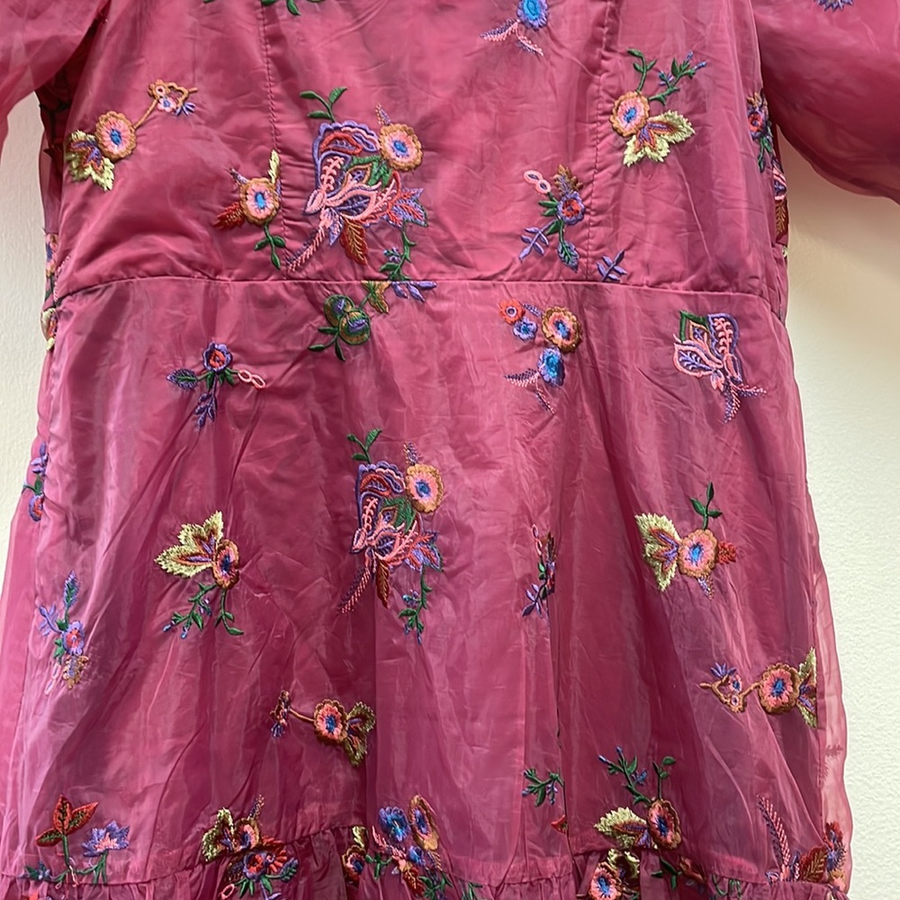 New Let Me Be Embroidered Maxi Dress By Anthropologie!!🔥🔥🔥 - Picture 12 of 16